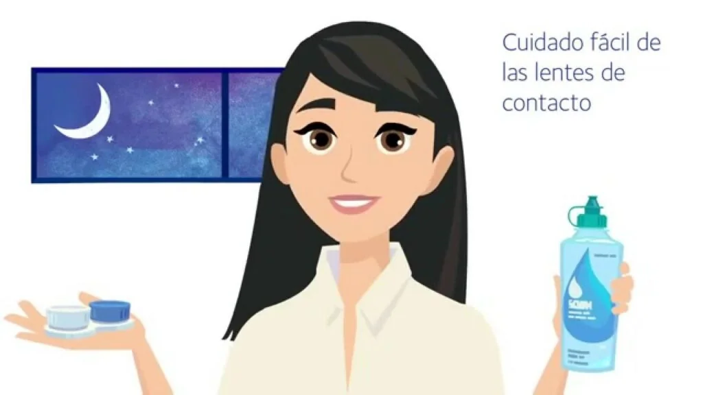 Resultado de imagen para limpieza en lentes de contacto